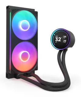 Alternative view of Охладител за процесор NZXT Kraken Elite 280 V2 RGB Black LCD Display