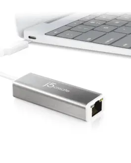 Alternative view of Мрежова карта j5Create JCE133G, Тип USB-C 3.1 Gen1, Gigabit Ethernet, Сив