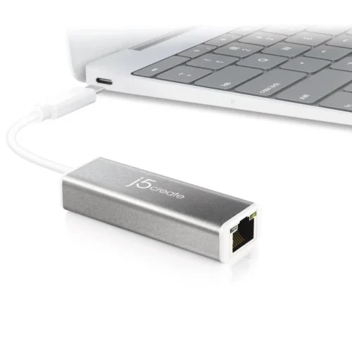 Alternative view of Мрежова карта j5Create JCE133G, Тип USB-C 3.1 Gen1, Gigabit Ethernet, Сив