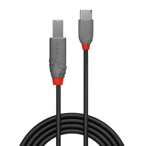 Alternative view of КАБЕЛ USB LINDY - USB-B to USB-C - 3,0 m - Black - PN 36943