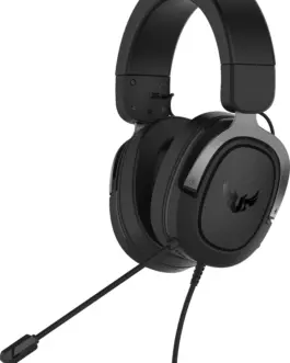 Геймърски слушалки ASUS TUF Gaming H3 Gun Metal 7.1 Virtual Surround Sound