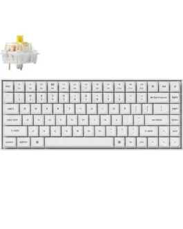 Геймърска механична клавиатура Keychron K2 Pro White QMK/VIA - K2P-P4