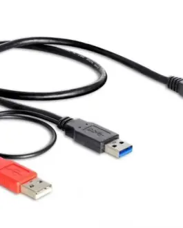 Кабел Delock Y-cable USB-A мъжко - USB 3.0 Micro-B мъжко (USB 3.0) USB-A(power) 5 GBit/s