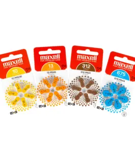 Alternative view of Батерия цинково въздушна MAXELL ZA13 6 бр. бутонни за слухов апарат в блистер