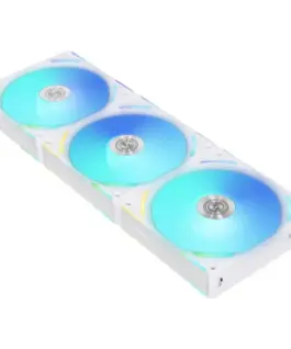 Alternative view of Вентилатори Lian-Li UNI AL120 V2 ARGB PWM, 3 броя в комплект, Включен контролер, Бял