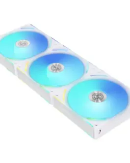 Alternative view of Вентилатори Lian-Li UNI AL120 V2 ARGB PWM, 3 броя в комплект, Включен контролер, Бял