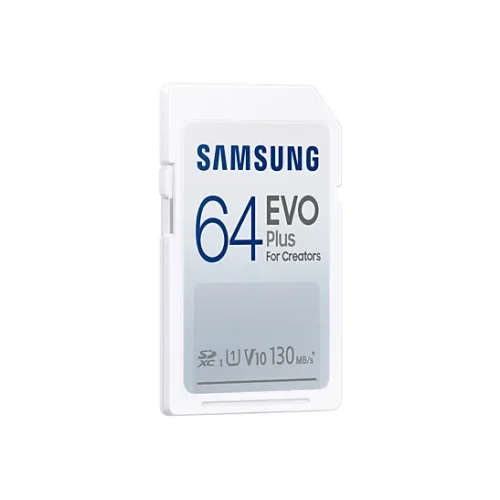 Alternative view of Карта памет Samsung EVO Plus, SD Card, 64GB, Бяла