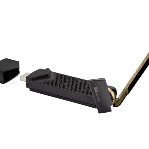 Alternative view of Безжичен адаптер ASUS USB-AX56 Dual Band AX1800 WiFi 6 802.11ax, USB 3.2 Gen1, вградена антена