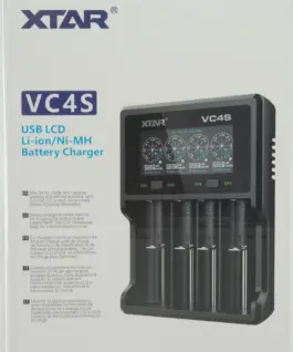 Alternative view of Зарядно у-во XTAR VC4SL, 4 гнезда, LCD дисплей, USB, LiIon and NIMH, 18650, CR123, AA, AAA