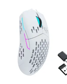Alternative view of Геймърска мишка Keychron M1, Matte White Wireless