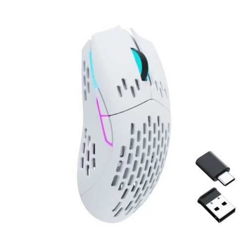 Alternative view of Геймърска мишка Keychron M1, Matte White Wireless