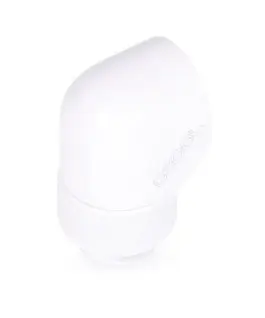 Въртящ се L-конектор Alphacool Eiszapfen G1/4 AG auf G1/4 IG Бял