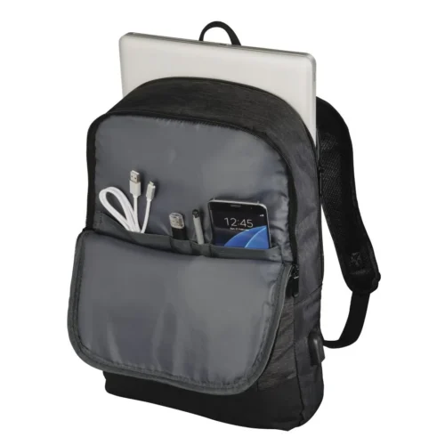Alternative view of Раница за лаптоп HAMA Manchester, До 40 см (15.6"), USB порт, Черна, 216489