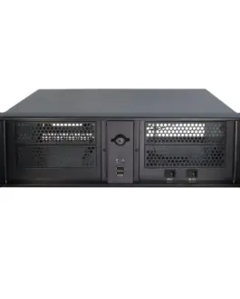 Alternative view of Кутия за компютър за сървър InterTech 3U 3098-S, 19", Чернa