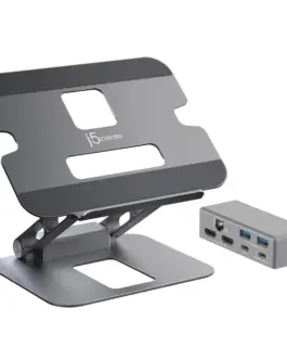 Alternative view of Поставка за лаптоп с докинг станция j5create JTS427, до 16", USB-C, HDMI, 4K