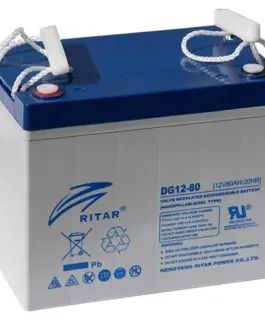Оловна гелова батерия RITAR (DG12-80) 12V 80Ah F15/M6 / F11/M6 За соларни