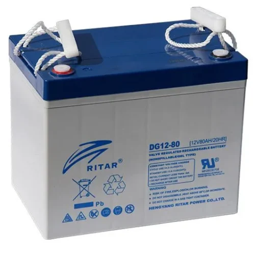 Оловна гелова батерия RITAR (DG12-80) 12V 80Ah F15/M6 / F11/M6 За соларни