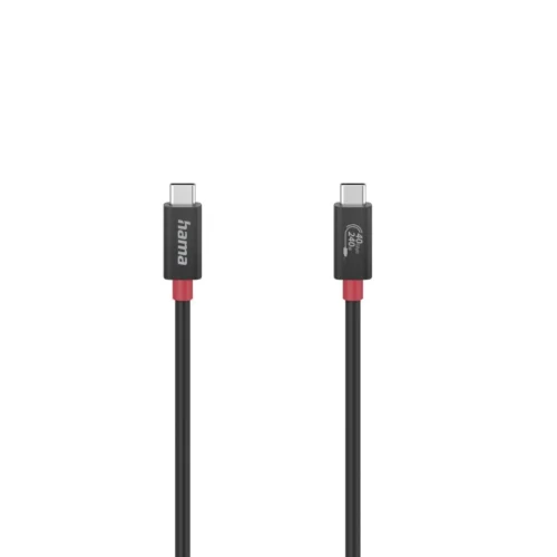 Кабел HAMA E-Marker чип USB-C мъжко - USB-C мъжко 40 Gbit/s 5 A 240 W 1 м