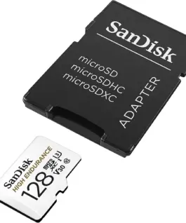 Alternative view of Карта памет SANDISK micro SDXC UHS-I, U3, SD Адаптер, 128GB
