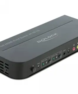 Alternative view of KVM превключвател, Delock 11481, 2-портов, USB, HDMI, Audio
