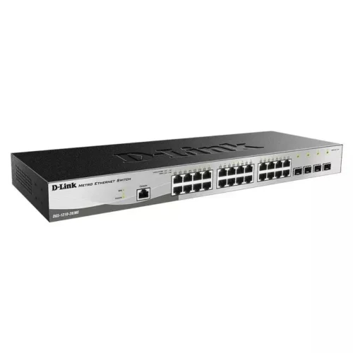 Alternative view of Суич D-Link DGS-1210-28, 24x 1G, 4x 1G SFP, Управляем, Монтаж в шкаф
