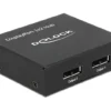 Сплитер DeLock DisplayPort 1.2 Splitter 1 x DisplayPort in - 2 x DisplayPort out 4K
