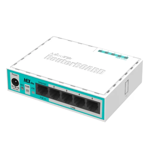 Рутер MiKrotik RB750R2 10/100 Mbps PoE 64 MB CPU 850MHz Бял