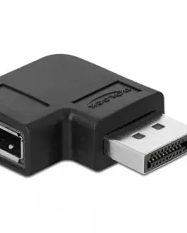 Alternative view of Адаптер Delock, DisplayPort мъжко - DisplayPort женско, 90°, 8K 60 Hz