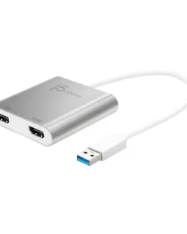 Адаптер j5create JUA365 За 2 монитора USB-C - HDMI