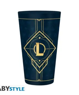 Alternative view of Комплект ABYSTYLE LEAGUE OF LEGENDS - Pck XXL glass + Pin + Notebook "Hextech logo"