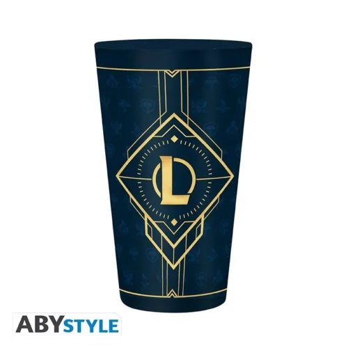 Alternative view of Комплект ABYSTYLE LEAGUE OF LEGENDS - Pck XXL glass + Pin + Notebook "Hextech logo"