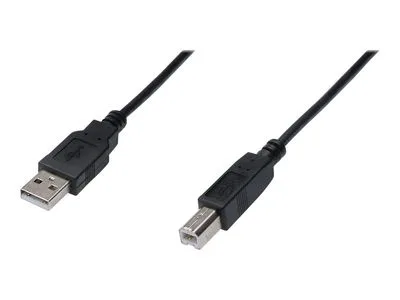 КАБЕЛ USB DIGITUS - USB-A to USB-B - 18 m - Black - PN AK-300102-018-S
