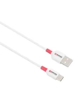 Alternative view of Кабел Skross, USB-C - USB-A 2.0 мъжко, 1.2м, Бял