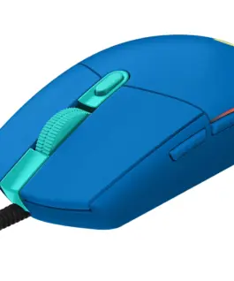 Alternative view of Геймърска мишка Logitech G102 LightSync, RGB, Оптична, Жична, USB, Син