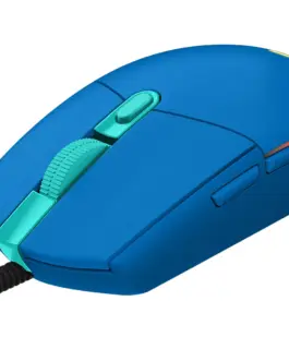 Alternative view of Геймърска мишка Logitech G102 LightSync, RGB, Оптична, Жична, USB, Син
