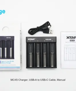 Alternative view of Зарядно у-во  XTAR MC4S, USB Type-C, Universal Charger, LiIon and NIMH, 18650, CR123, AA, AAA