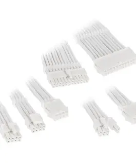 Alternative view of Комплект оплетени кабели Kolink Core, White