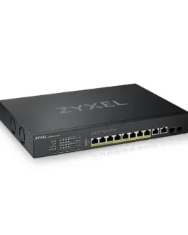 Суич ZyXEL XS1930-12HP 10-портов 10GbE 2xSFP порта Смарт управляем