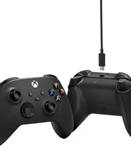 Alternative view of Геймърски контролер Microsoft Xbox + Type-C кабел Black