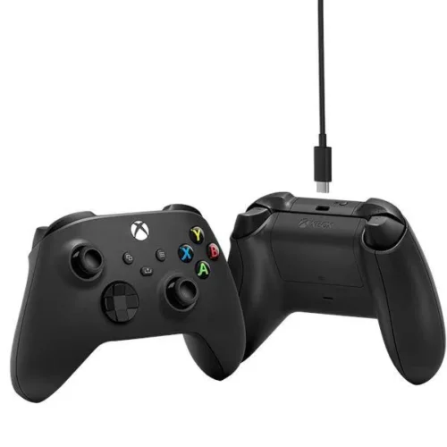 Alternative view of Геймърски контролер Microsoft Xbox + Type-C кабел Black