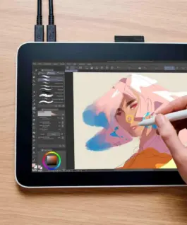 Alternative view of Графичен таблет Wacom one 12 pen display, 11.6", Бял