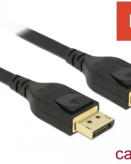 Alternative view of Кабел Delock, DisplayPort мъжко - DisplayPort мъжко, 3.0м, 8K 60 Hz, Черен