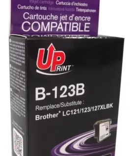 Мастилница UPRINT LC121/123/127 BROTHER, Черен