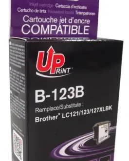 Мастилница UPRINT LC121/123/127 BROTHER, Черен