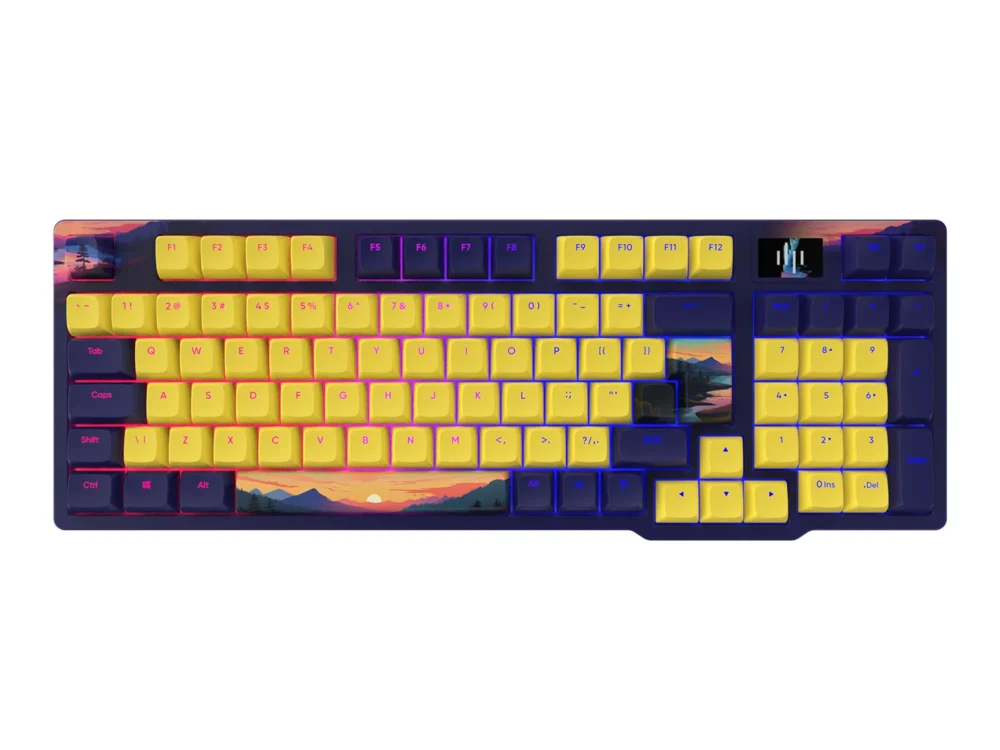 Геймърскa механична клавиатура Dark Project 98A Sunset RGB  - G3MS Sapphire Switches
