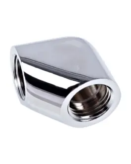 Въртящ се L-конектор Alphacool Eiszapfen G1/4 AG auf G1/4 IG Сребрист