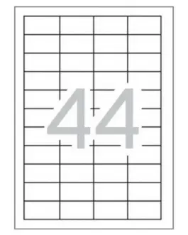 УНИВЕРСАЛНИ ЕТИКЕТИ - 485 mm x 254 mm - 44 броя на лист - 100 листа - PN BR1895 - OUTLET -