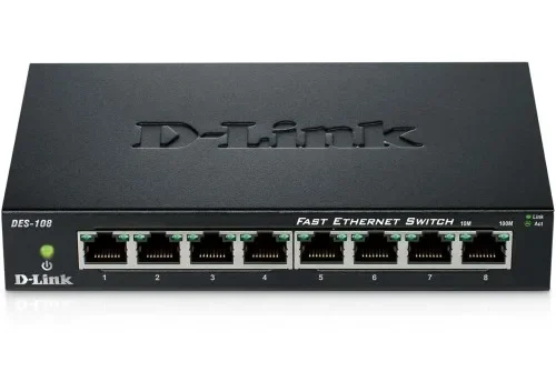 Alternative view of D-Link Switch 8-port 10/100 Metal Housing