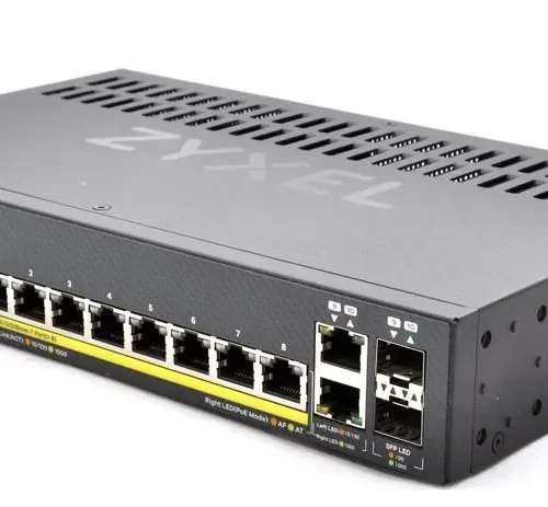 Суич 8-портов ZyXEL GS1920-8HPV2 Gigabit управляем PoE