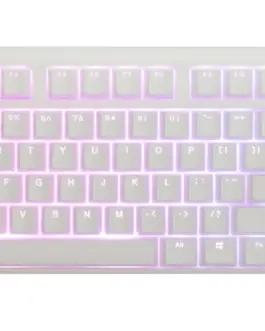 Геймърскa механична клавиатура Ducky One 3 Pure White TKL Hotswap Cherry MX Red RGB PBT